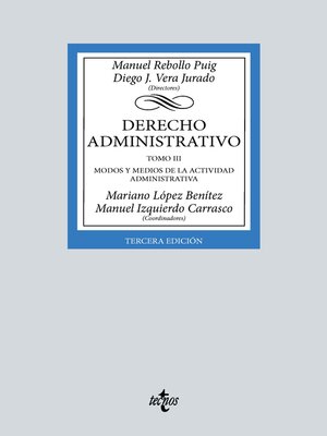 cover image of Derecho Administrativo, Tomo 3